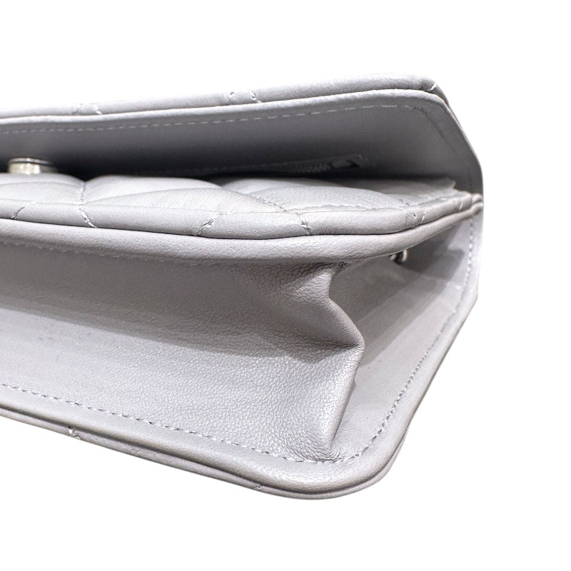 シャネル CHANEL マトラッセチェーンウォレット AP0250 グレー ラムスキン レディース ショルダーバッグ
