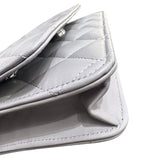 シャネル CHANEL マトラッセチェーンウォレット AP0250 グレー ラムスキン レディース ショルダーバッグ