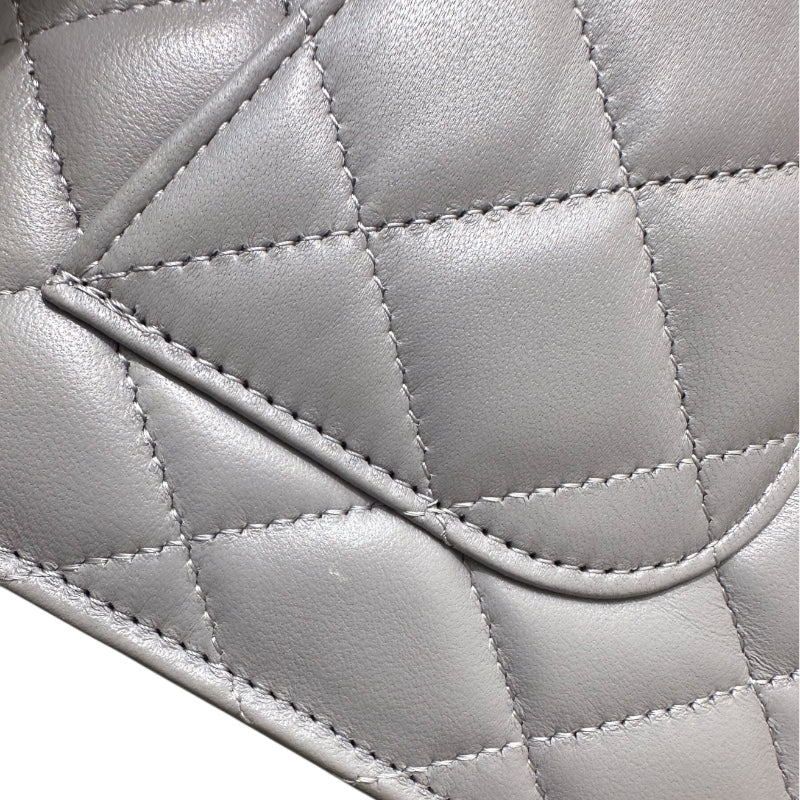 シャネル CHANEL マトラッセチェーンウォレット AP0250 グレー ラムスキン レディース ショルダーバッグ