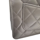 シャネル CHANEL マトラッセチェーンウォレット AP0250 グレー ラムスキン レディース ショルダーバッグ