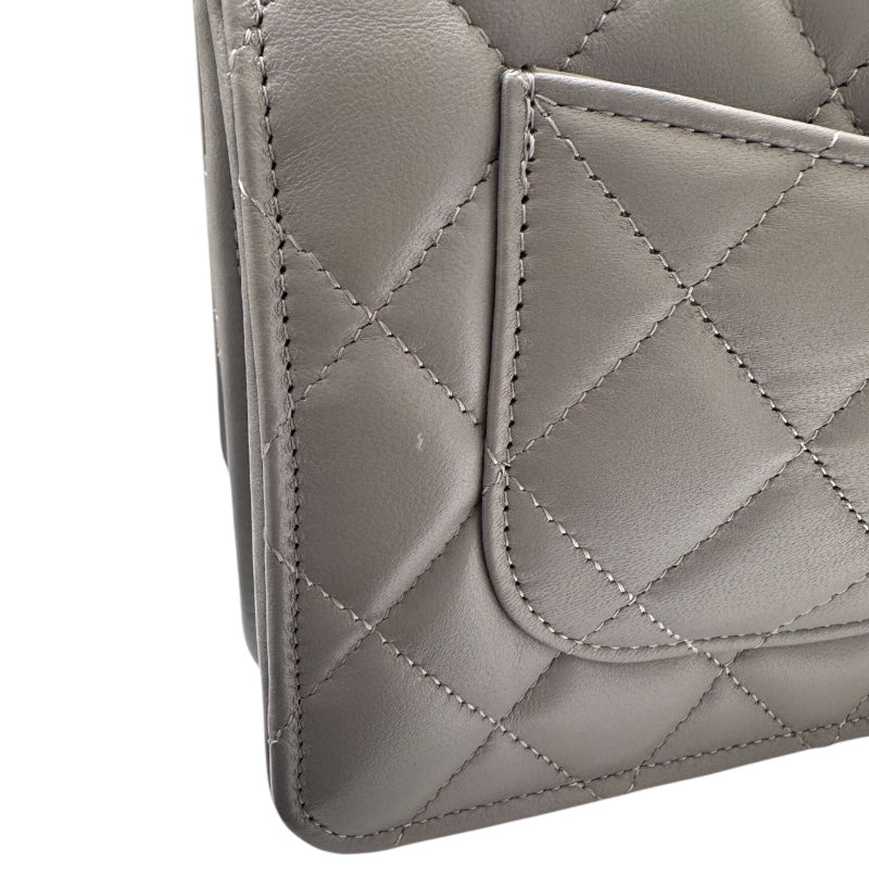 シャネル CHANEL マトラッセチェーンウォレット AP0250 グレー ラムスキン レディース ショルダーバッグ