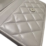 シャネル CHANEL マトラッセチェーンウォレット AP0250 グレー ラムスキン レディース ショルダーバッグ