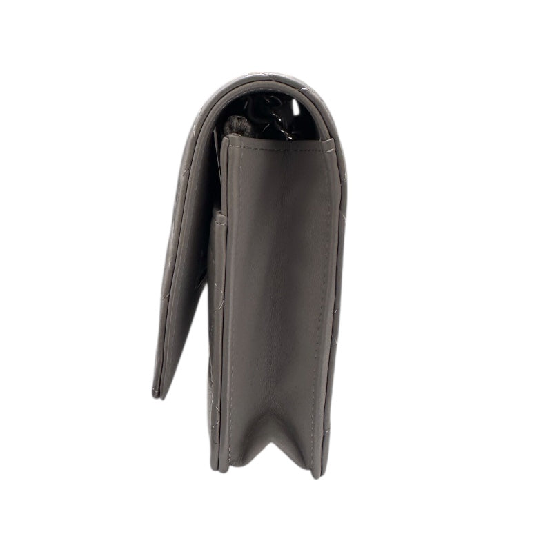 シャネル CHANEL マトラッセチェーンウォレット AP0250 グレー ラムスキン レディース ショルダーバッグ