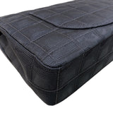 シャネル CHANEL ニュートラベルライン フラップバッグ A15285 ブラック ナイロンジャガード レディース ショルダーバッグ