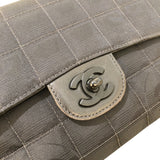 シャネル CHANEL ニュートラベルライン フラップバッグ A15285 ブラック ナイロンジャガード レディース ショルダーバッグ
