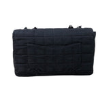 シャネル CHANEL ニュートラベルライン フラップバッグ A15285 ブラック ナイロンジャガード レディース ショルダーバッグ