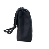 シャネル CHANEL ニュートラベルライン フラップバッグ A15285 ブラック ナイロンジャガード レディース ショルダーバッグ