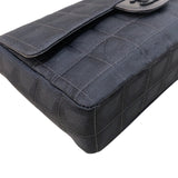 シャネル CHANEL ニュートラベルライン フラップバッグ A15285 ブラック ナイロンジャガード レディース ショルダーバッグ