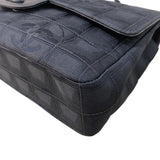 シャネル CHANEL ニュートラベルライン フラップバッグ A15285 ブラック ナイロンジャガード レディース ショルダーバッグ