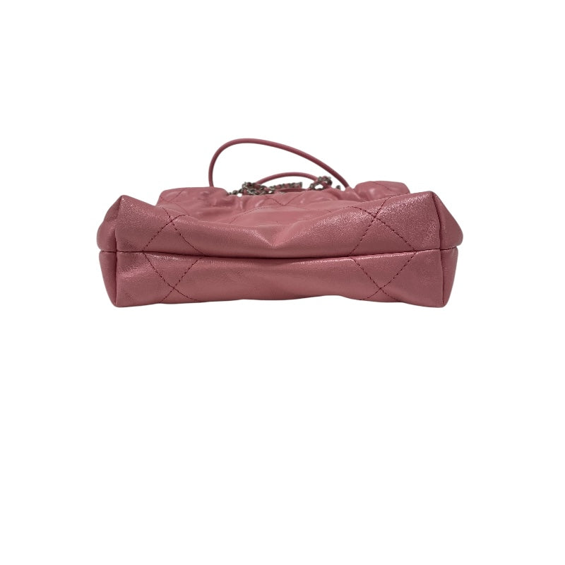 シャネル CHANEL CHANEL22ミニバッグ AS3980 ピンク シルバー金具