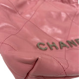 シャネル CHANEL CHANEL22ミニバッグ AS3980 ピンク シルバー金具 シャイニーカーフ レディース ショルダーバッグ