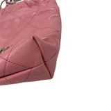 シャネル CHANEL CHANEL22ミニバッグ AS3980 ピンク シルバー金具 シャイニーカーフ レディース ショルダーバッグ