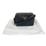 プラダ PRADA ヴィッテダイノカメラバッグ ブラック　ゴールド金具 ヴィッテダイノレザー メンズ ショルダーバッグ