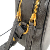 プラダ PRADA ヴィッテダイノカメラバッグ ブラック　ゴールド金具 ヴィッテダイノレザー メンズ ショルダーバッグ