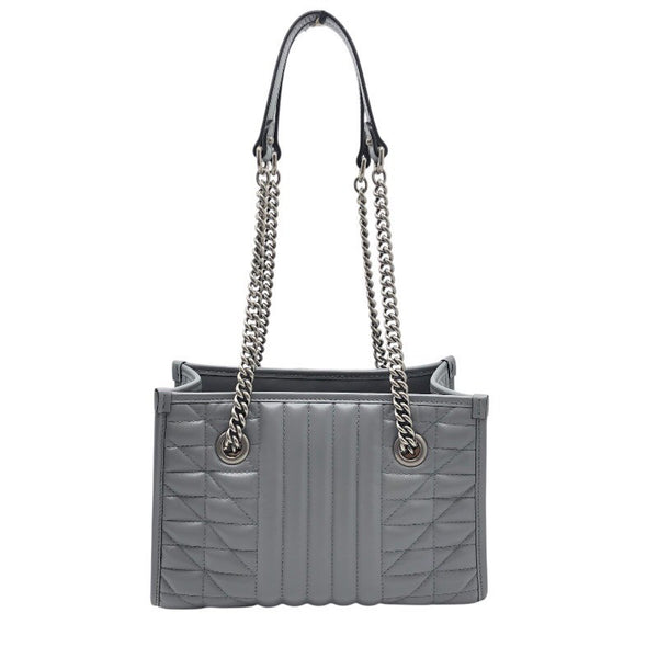 グッチ GUCCI GGマーモント　スモールトート 681483 グレー レザー レディース ショルダーバッグ