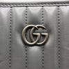 グッチ GUCCI GGマーモント　スモールトート 681483 グレー レザー レディース ショルダーバッグ