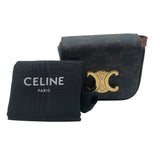 セリーヌ CELINE ミニクロード 10I512 ブラウン/ブラック トリオンフキャンバス/タン レディース ショルダーバッグ