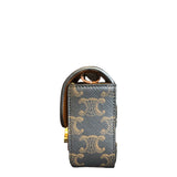 セリーヌ CELINE ミニクロード 10I512 ブラウン/ブラック トリオンフキャンバス/タン レディース ショルダーバッグ