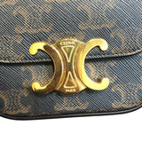 セリーヌ CELINE ミニクロード 10I512 ブラウン/ブラック トリオンフキャンバス/タン レディース ショルダーバッグ