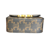 セリーヌ CELINE ミニクロード 10I512 ブラウン/ブラック トリオンフキャンバス/タン レディース ショルダーバッグ