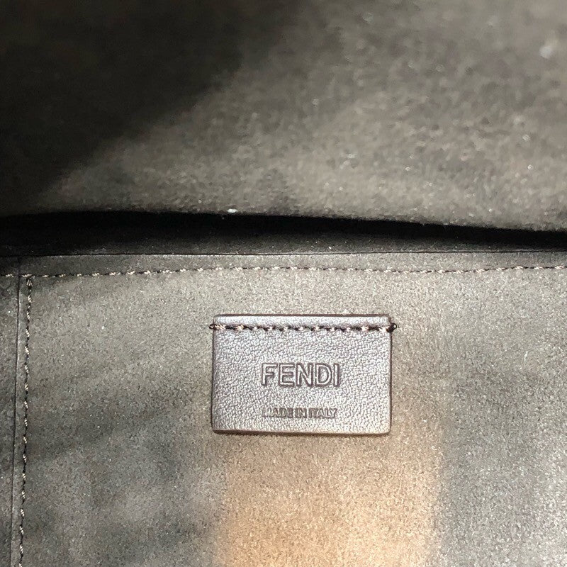 フェンディ FENDI オリガミ ミニ 8BS083 ライトブルー カーフ レディース ショルダーバッグ