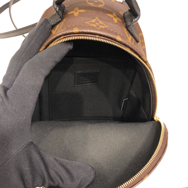 ルイ・ヴィトン LOUIS VUITTON ﾊﾟｰﾑｽﾌﾟﾘﾝｸﾞｽﾊﾞｯｸﾊﾟｯｸMINI M44873 ブラウン PVC ユニセックス リュック・デイパック