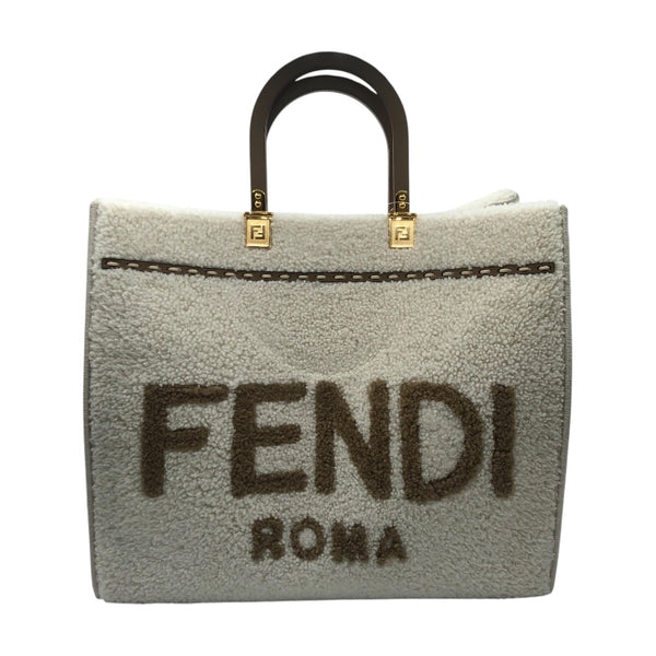 フェンディ FENDI サンシャインミディアム 8BH386 クリーム シアリング