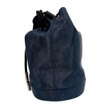 ディオールオム DIOR HOMME ドローストリング　バケットバッグ ネイビー ナイロン レディース その他バッグ