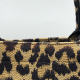 クリスチャン・ディオール Christian Dior ブックトート ミディアム M1296 レオパード キャンバス レディース ハンドバッグ