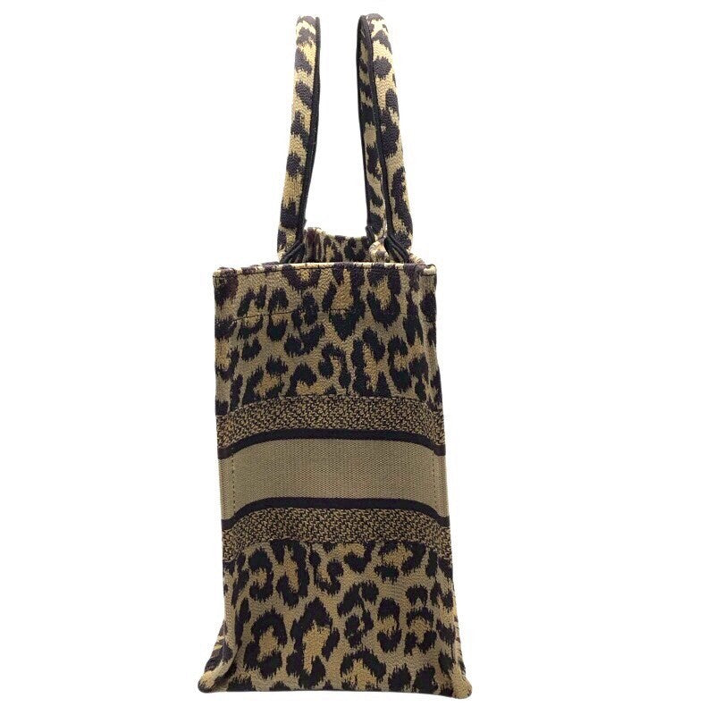 クリスチャン・ディオール Christian Dior ブックトート ミディアム M1296 レオパード キャンバス レディース ハンドバッグ