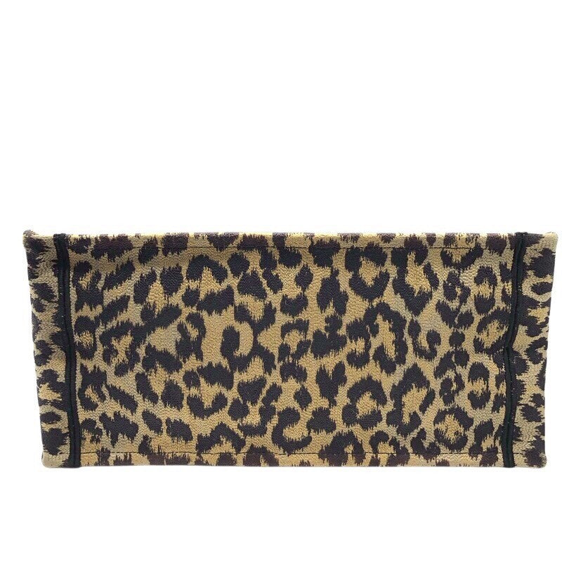 クリスチャン・ディオール Christian Dior ブックトート ミディアム M1296 レオパード キャンバス レディース ハンドバッグ