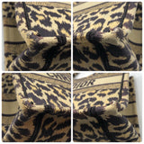 クリスチャン・ディオール Christian Dior ブックトート ミディアム M1296 レオパード キャンバス レディース ハンドバッグ