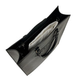 プラダ PRADA エンボスロゴトートバッグ 1BA332 ブラック　シルバー金具 カーフ ユニセックス トートバッグ