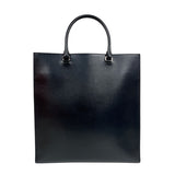 プラダ PRADA エンボスロゴトートバッグ 1BA332 ブラック　シルバー金具 カーフ ユニセックス トートバッグ