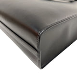 プラダ PRADA エンボスロゴトートバッグ 1BA332 ブラック　シルバー金具 カーフ ユニセックス トートバッグ