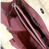 シャネル CHANEL ボーイシャネル　チェーントートバッグ ベージュ・ブラック ムートン レディース トートバッグ