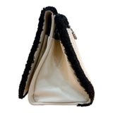 シャネル CHANEL ボーイシャネル　チェーントートバッグ ベージュ・ブラック ムートン レディース トートバッグ