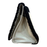 シャネル CHANEL ボーイシャネル　チェーントートバッグ ベージュ・ブラック ムートン レディース トートバッグ