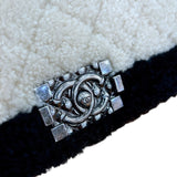 シャネル CHANEL ボーイシャネル　チェーントートバッグ ベージュ・ブラック ムートン レディース トートバッグ