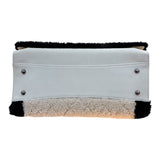 シャネル CHANEL ボーイシャネル　チェーントートバッグ ベージュ・ブラック ムートン レディース トートバッグ