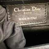 クリスチャン・ディオール Christian Dior レディディオールラージ ブラック　ゴールド・シルバー金具 ボックスカーフ レディース トートバッグ