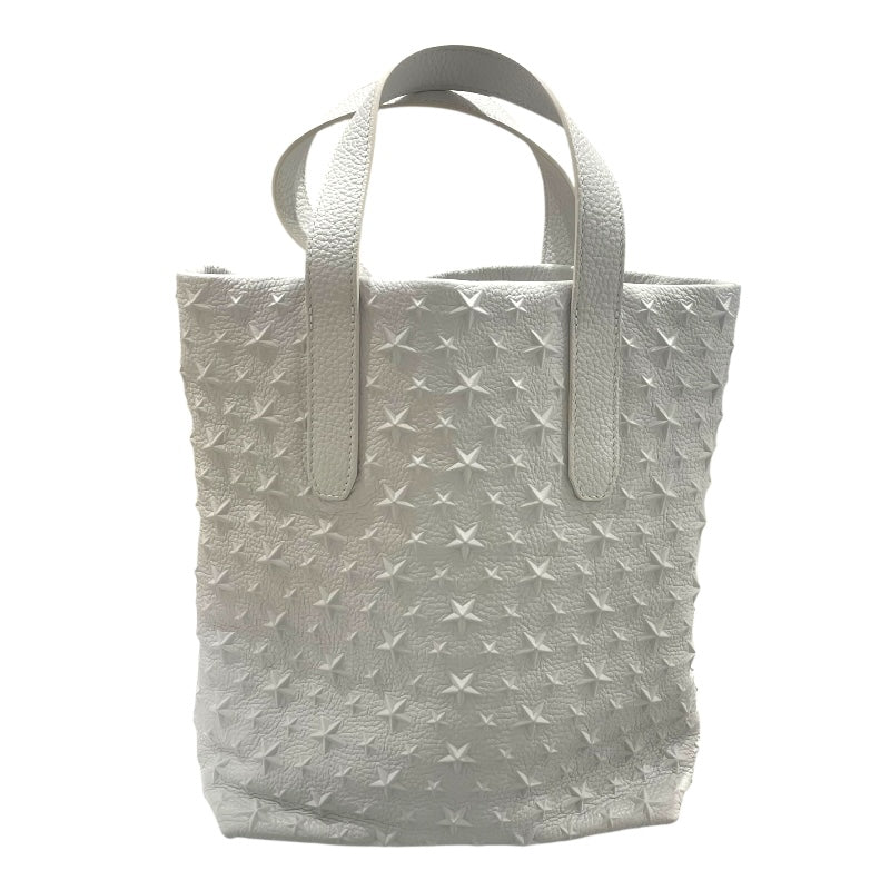 ジミーチュウ JIMMY CHOO スターエンポストート ホワイト レザー レディース トートバッグ
