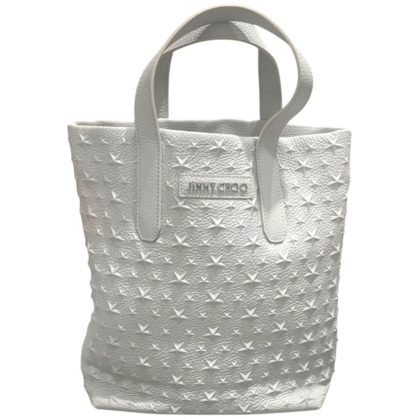 ジミーチュウ JIMMY CHOO スターエンポストート ホワイト レザー レディース トートバッグ