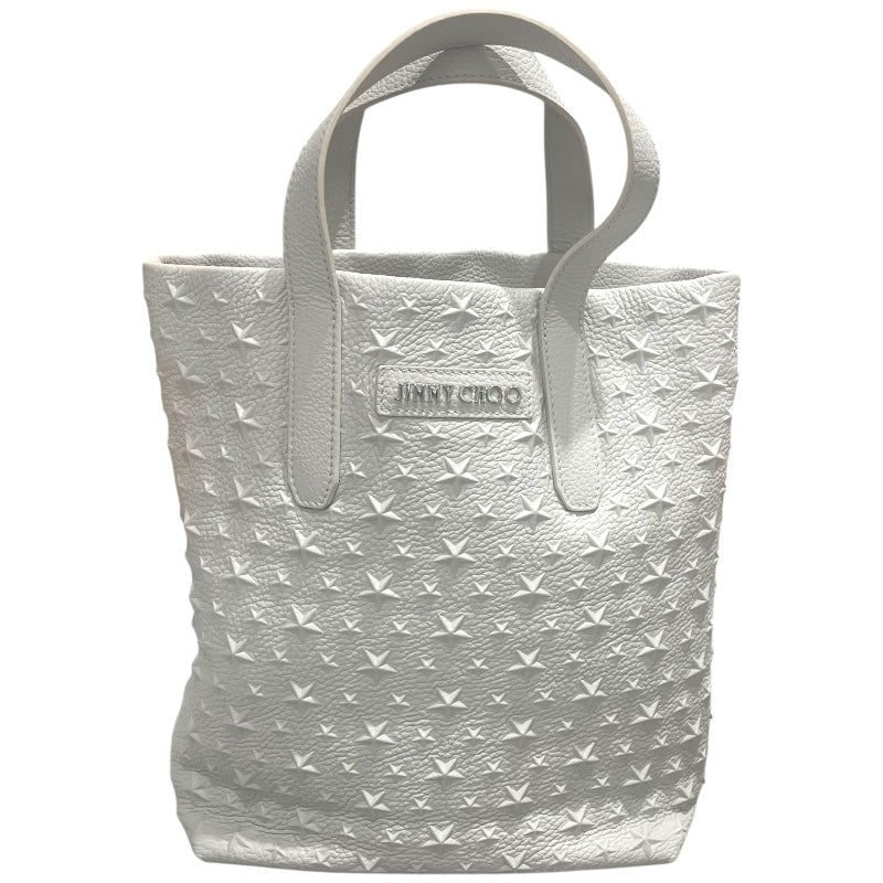 ジミーチュウ JIMMY CHOO スターエンポストート ホワイト レザー レディース トートバッグ