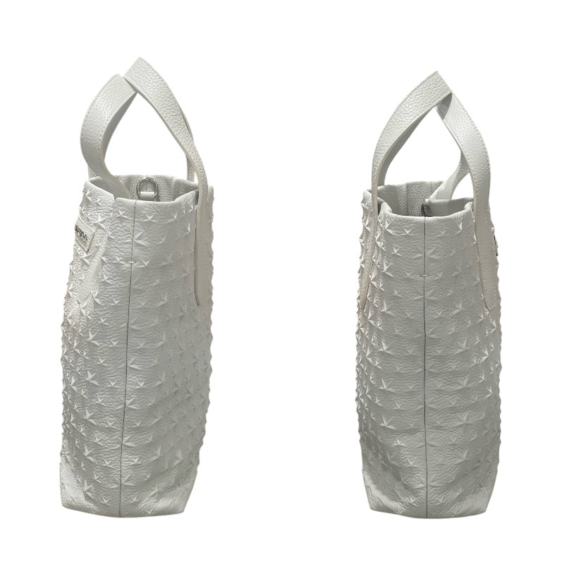 ジミーチュウ JIMMY CHOO スターエンポストート ホワイト レザー レディース トートバッグ