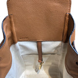 ロエベ LOEWE ハンモック ドローストリングスモール ブラウン カーフ/タン レディース ハンドバッグ