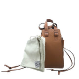 ロエベ LOEWE ハンモック ドローストリングスモール ブラウン カーフ/タン レディース ハンドバッグ