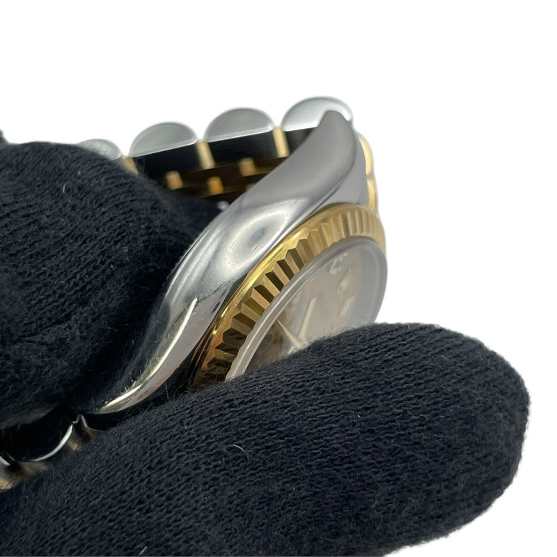 ロレックス ROLEX デイトジャスト ホリコン G番 179173G ゴールド K18/SS レディース 腕時計