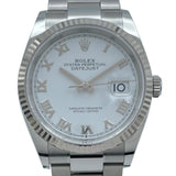 ロレックス ROLEX デイトジャスト36 ランダムシリアル 126234 ホワイト WG/SS レディース 腕時計