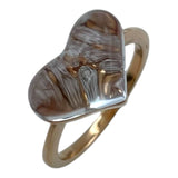 750PG クォーツ・ダイヤリング ピンクゴールド Au750 クォーツ ジュエリー